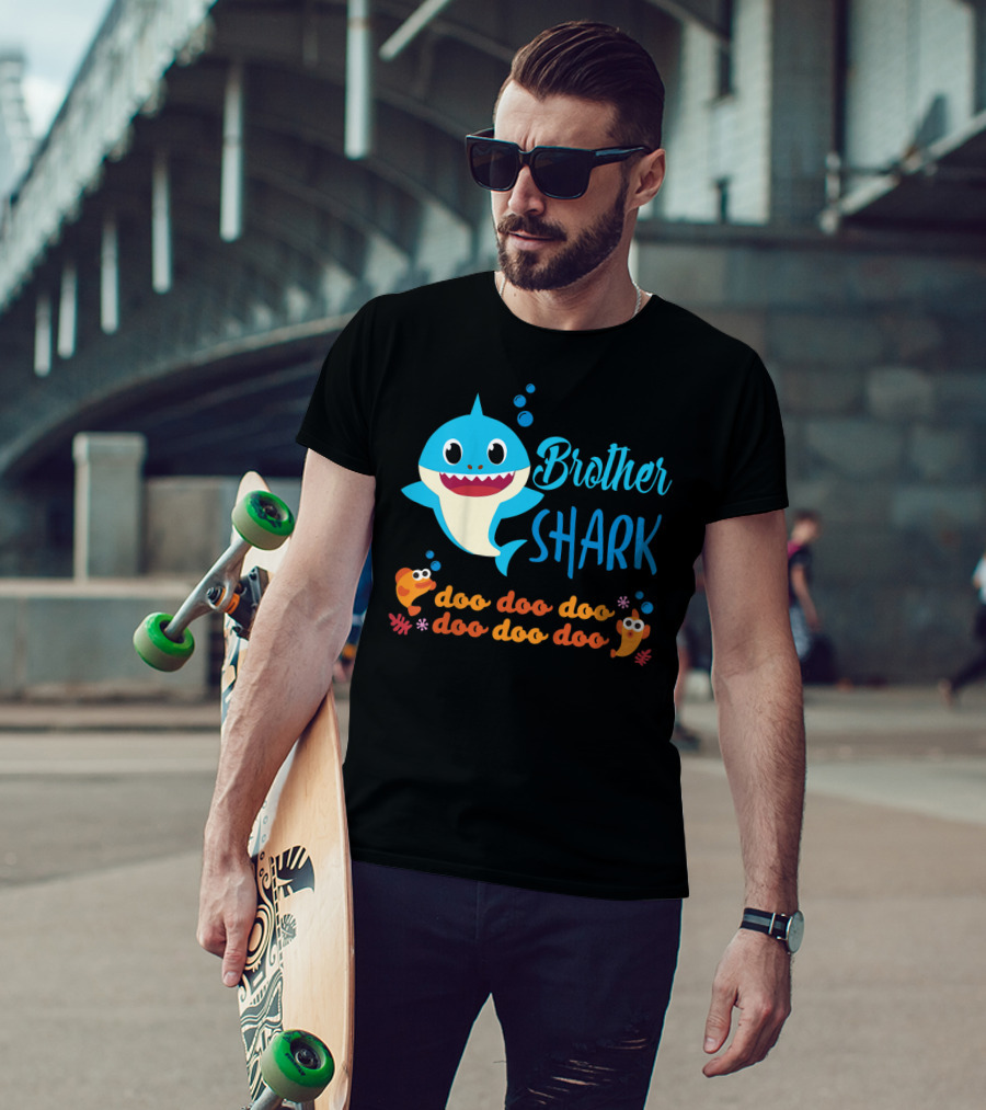 Brother Shark Doo Doo Doo Kids Baby Shark T-Shirt