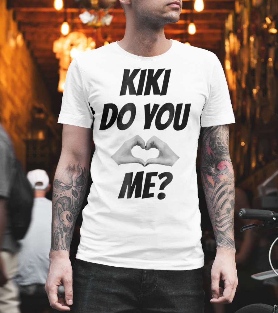 KIKI Do You Love Me Hands Heart Shape T-Shirt