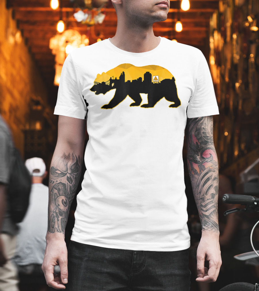 New England Bear Skyline Fear Beware of Boston T-Shirt