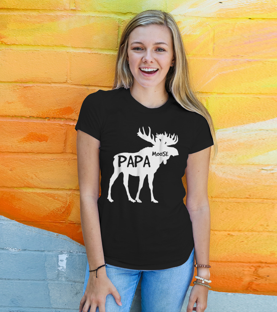 Papa Moose Funny Idea Dad T-Shirt