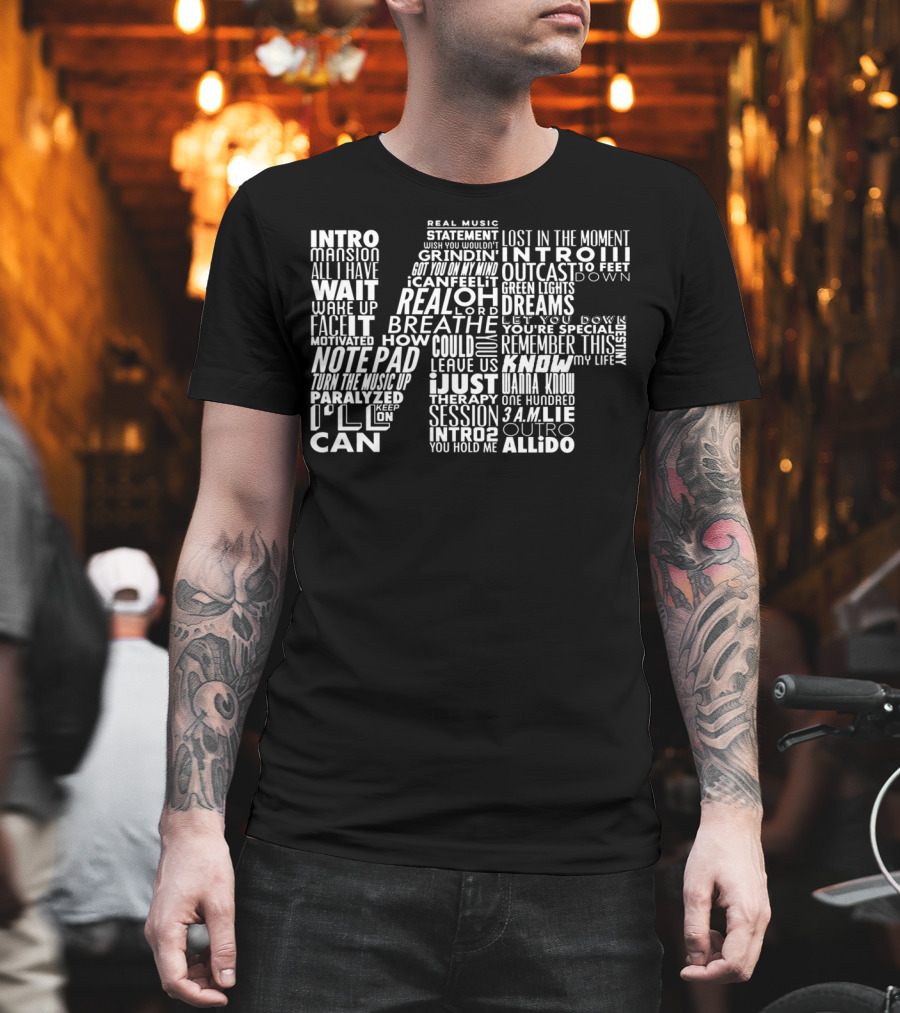 Real Music Grindin' Green Lights Wake Up 3 A.M. Mansion Therapy Session Breathe NF T-Shirt
