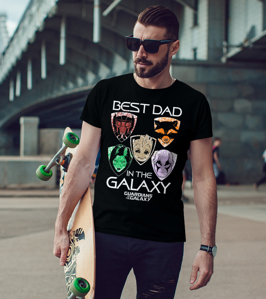 Best Dad In The Galaxy Guardians Of The Galaxy Father's Day T-Shirt