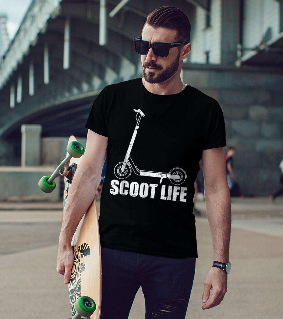 Scoot Life Kick Scooter Riders Mens T-Shirt