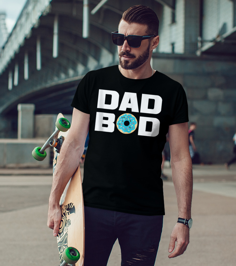 Dad Bod Donut Fitness Gym Mens T-Shirt