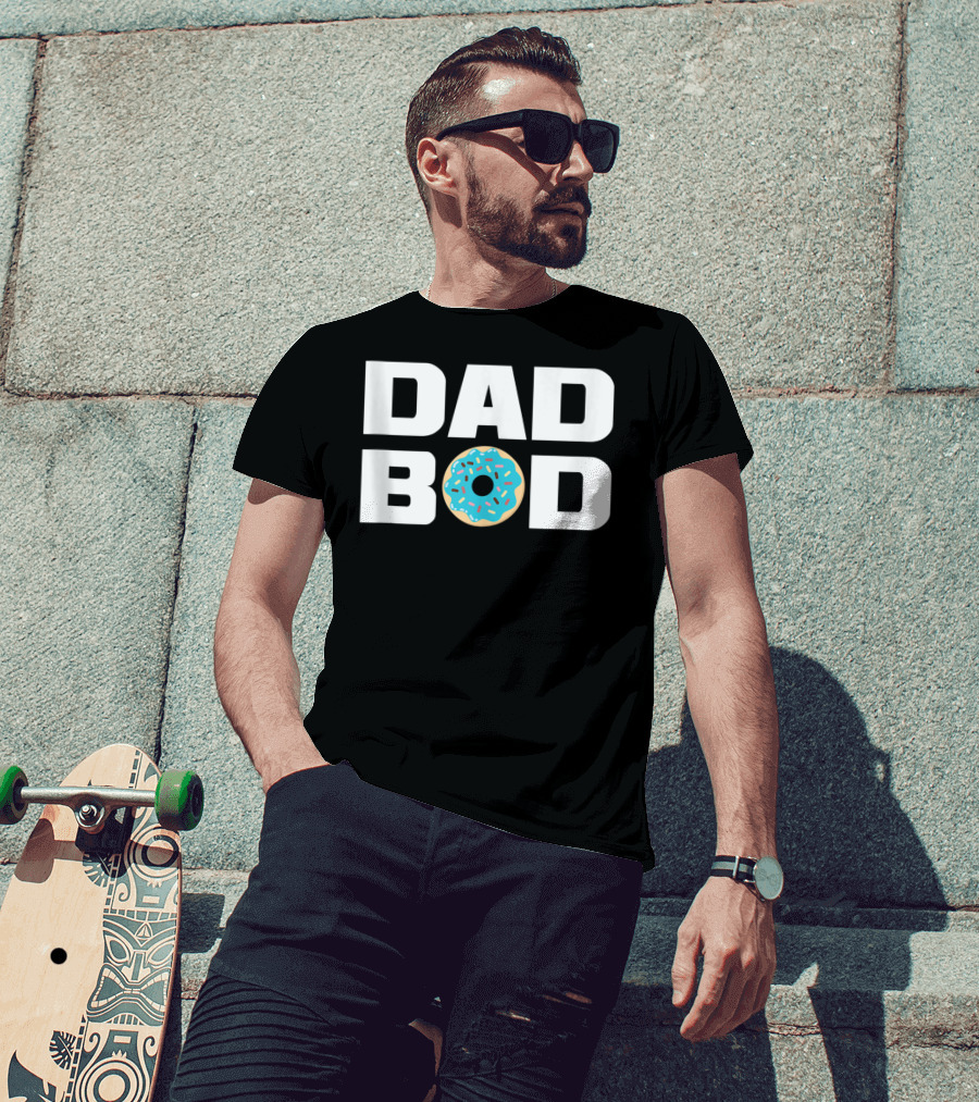 Dad Bod Donut Fitness Gym Mens T-Shirt