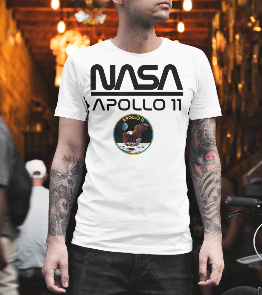 NASA Apollo 11 Moon Landing Mission Patch T-Shirt