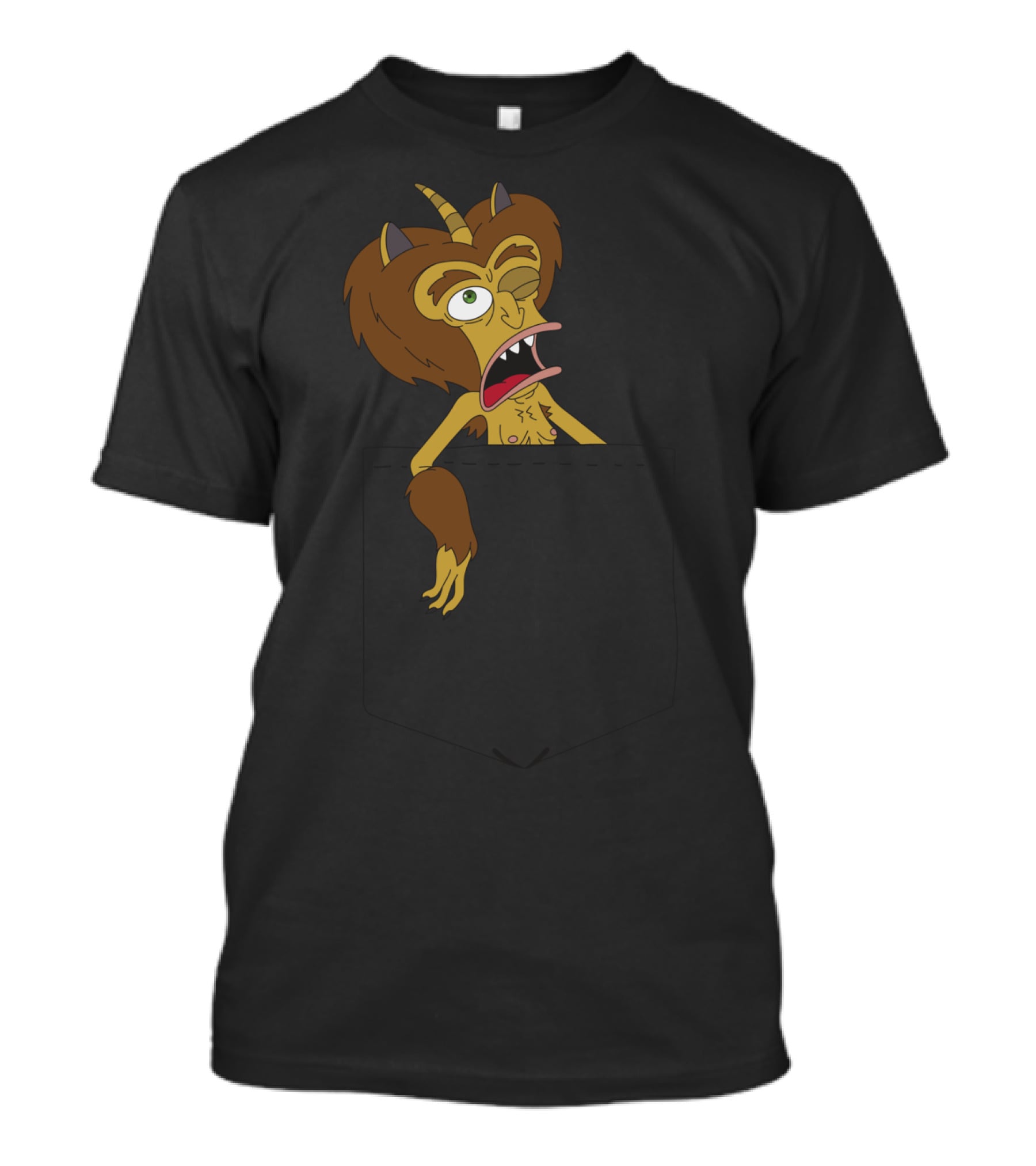Big Mouth Hormone Monster Peek Netflix Pocket T-Shirt