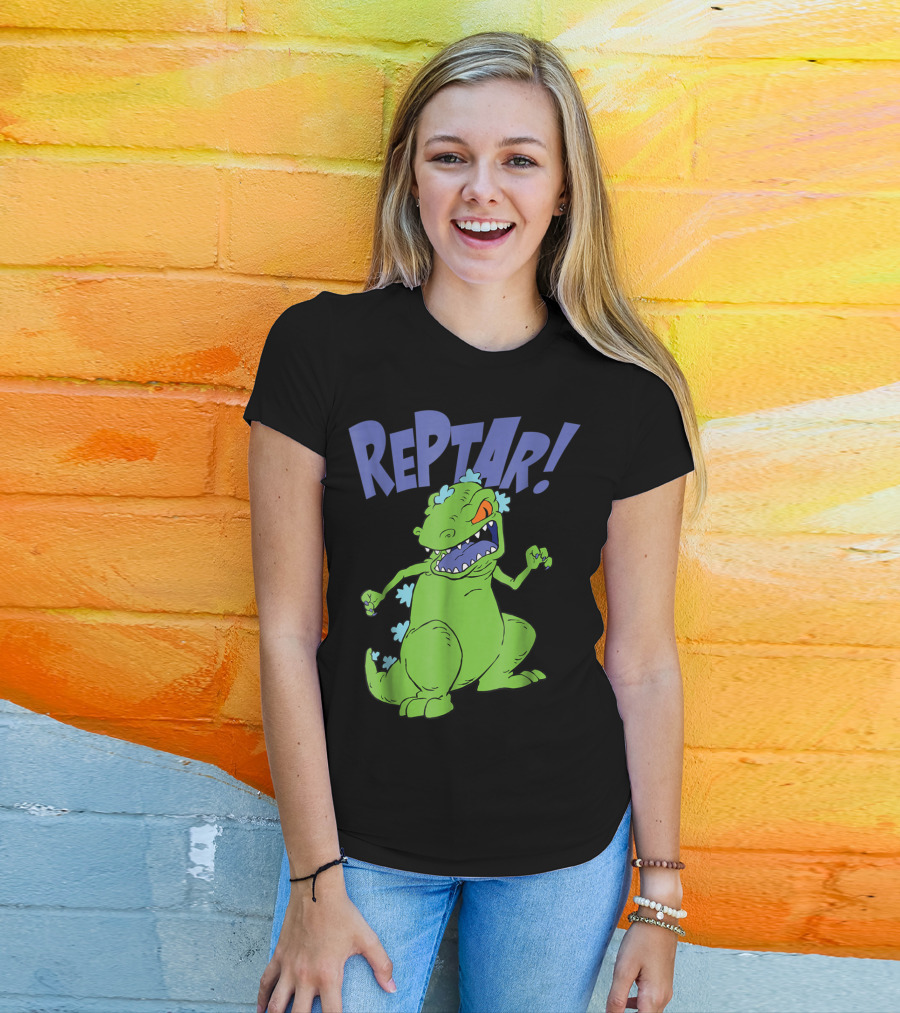 Reptar Rugrats Nickelodeon Animated Dinosaur Character T-Shirt
