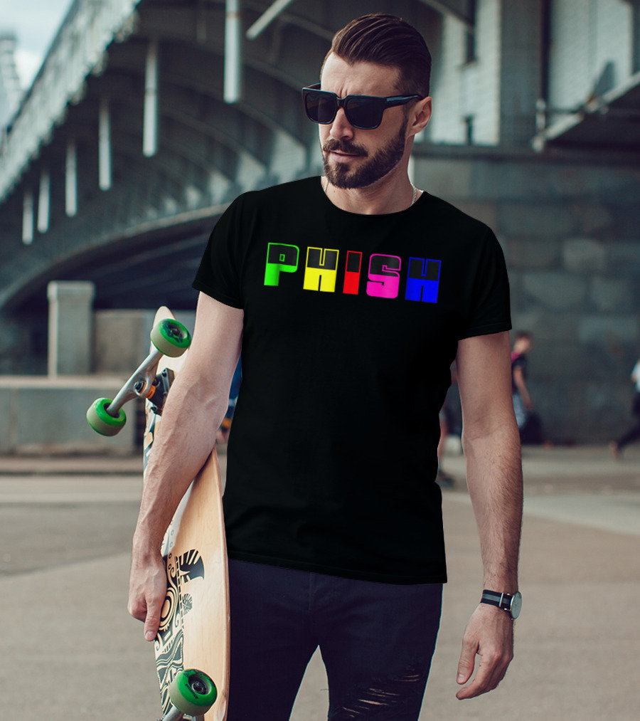 Nite Lite PHISH Neon Color Blocks T-Shirt