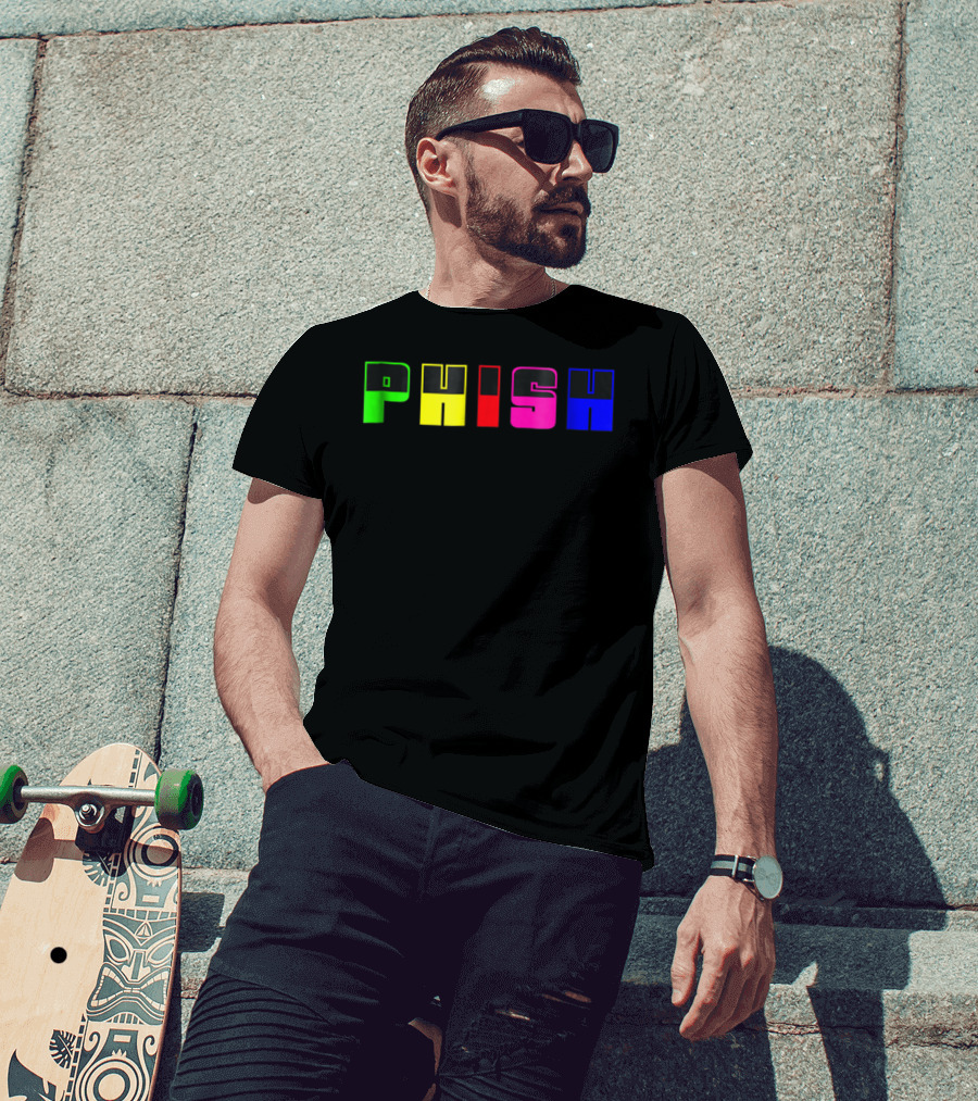 Nite Lite PHISH Neon Color Blocks T-Shirt