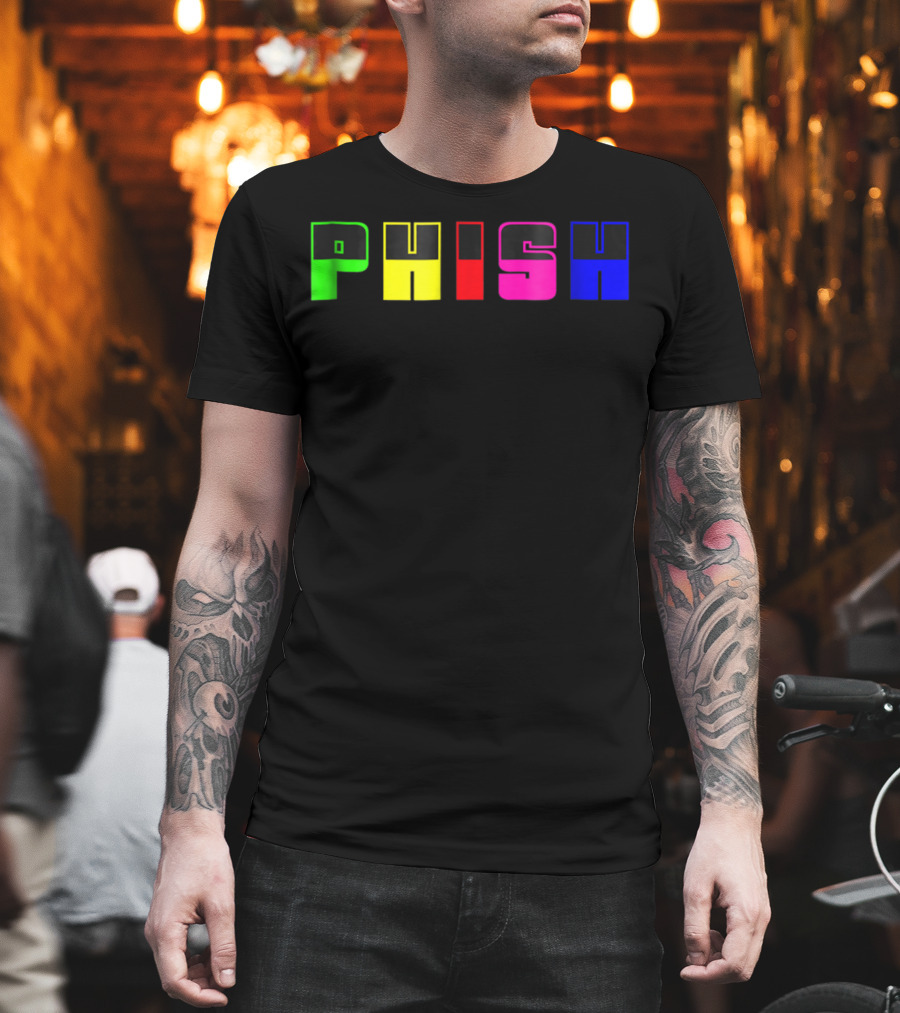 Nite Lite PHISH Neon Color Blocks T-Shirt