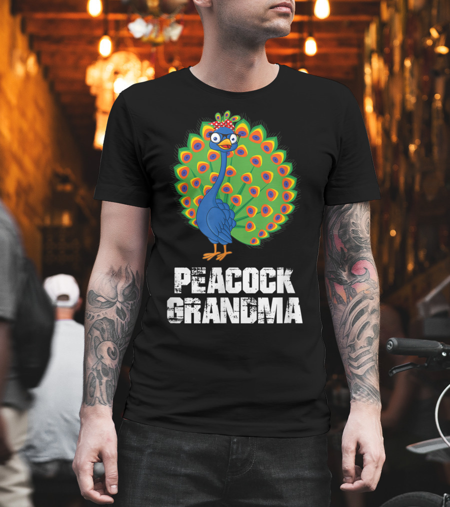 Peacock Grandma Birthday Nana T-Shirt
