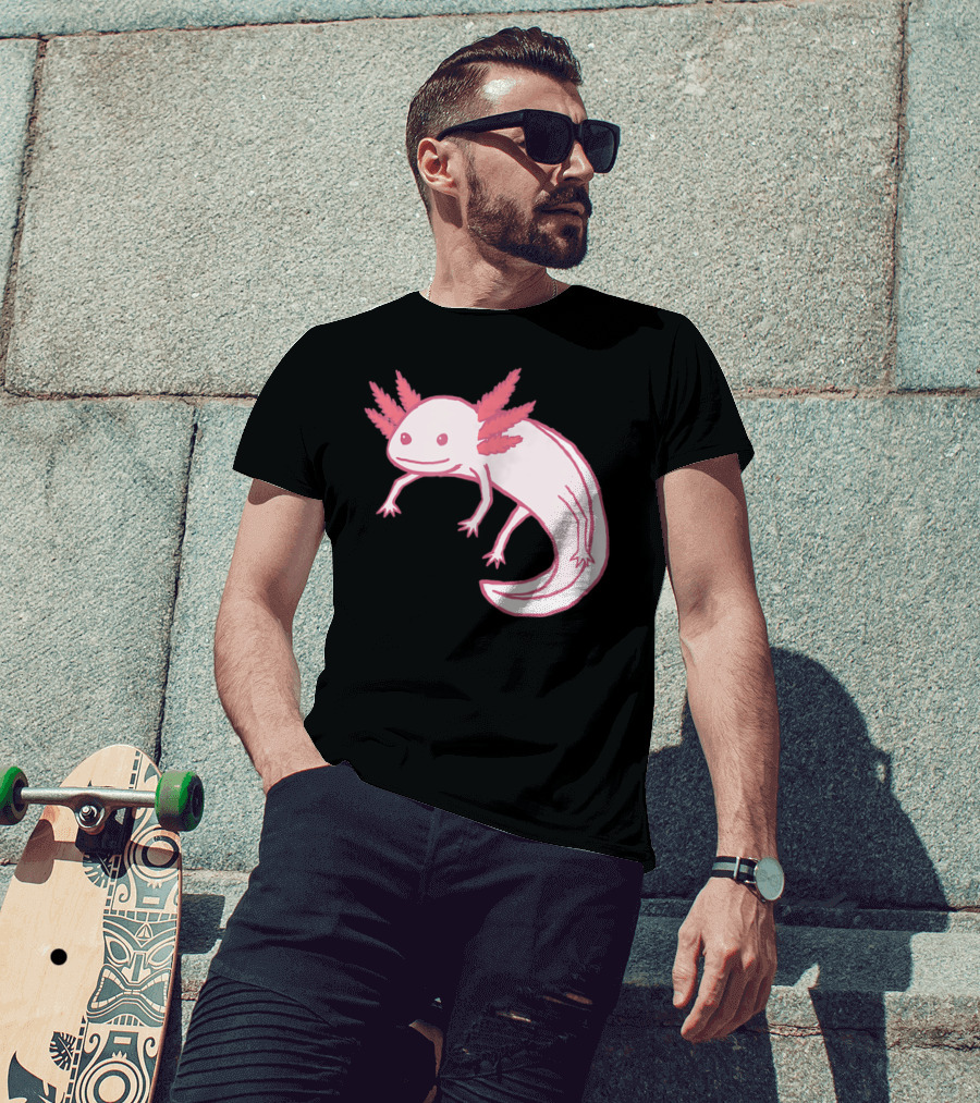 Pink Axolotl Cute Animal T-Shirt