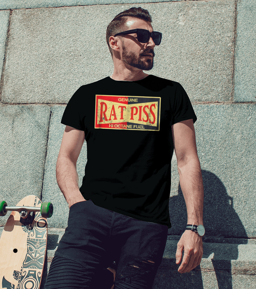 Genuine Rat Piss Hi Octane Fuel Hot Rod T-Shirt
