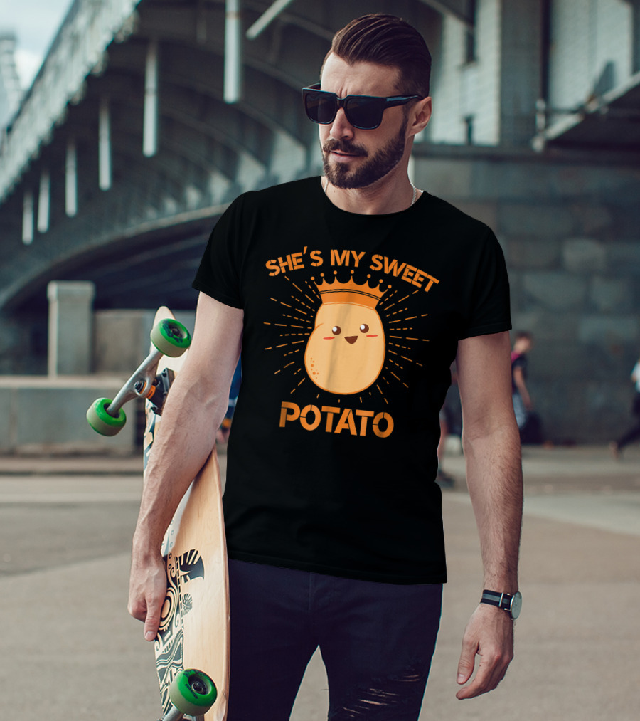 She's My Sweet Potato Potato King Cute Cartoon T-Shirt