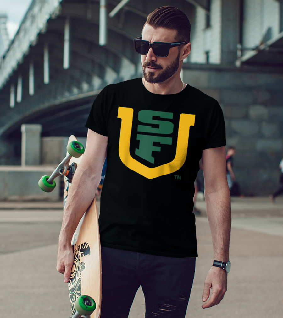 University Of San Francisco Dons NCAA SF Logo PPSNU031 Rag T-Shirt