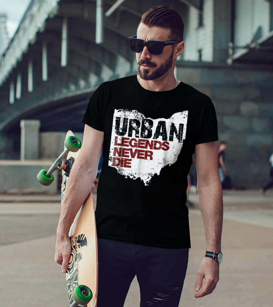 Urban Legends Never Die Ohio State Map T-Shirt