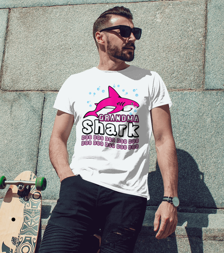Grandma Shark Doo Doo Doo Doo Doo Doo Doo Doo Doo Doo Doo Doo T-Shirt