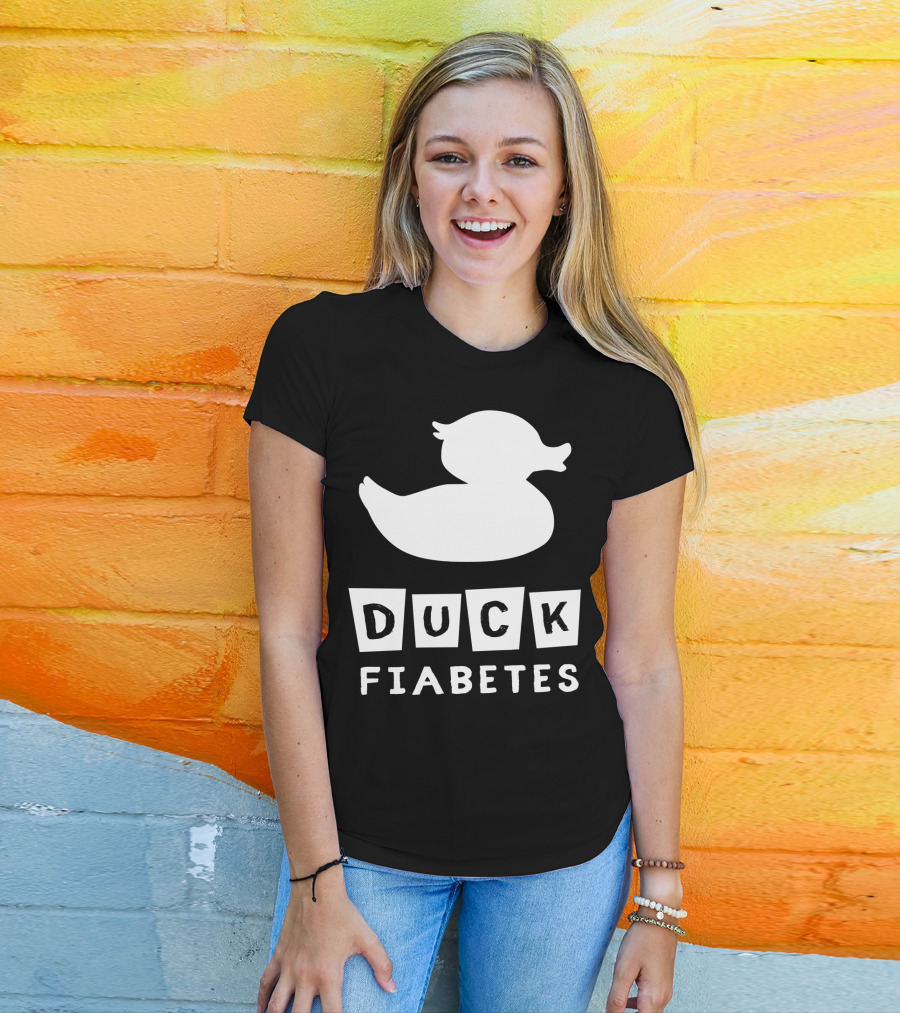 Duck Fiabetes Funny Diabetic Type 1 Diabetes T-Shirt