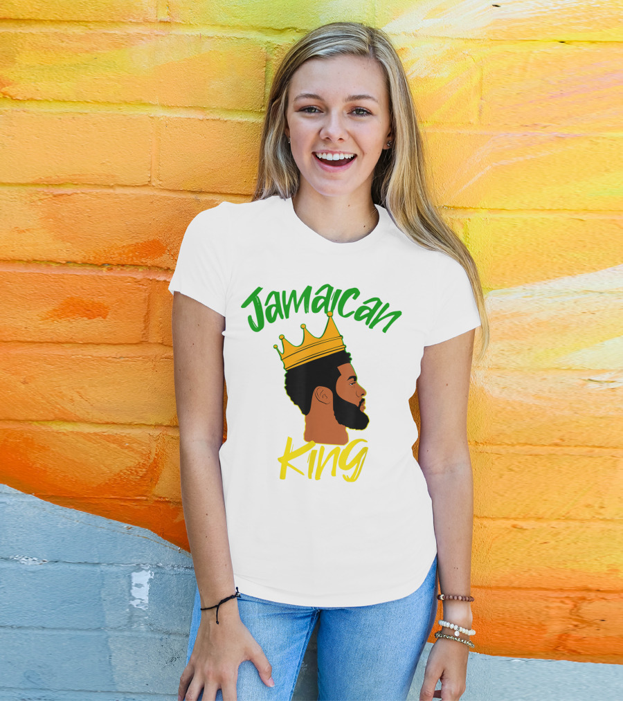 Jamaican King Proud And Independent Black King T-Shirt
