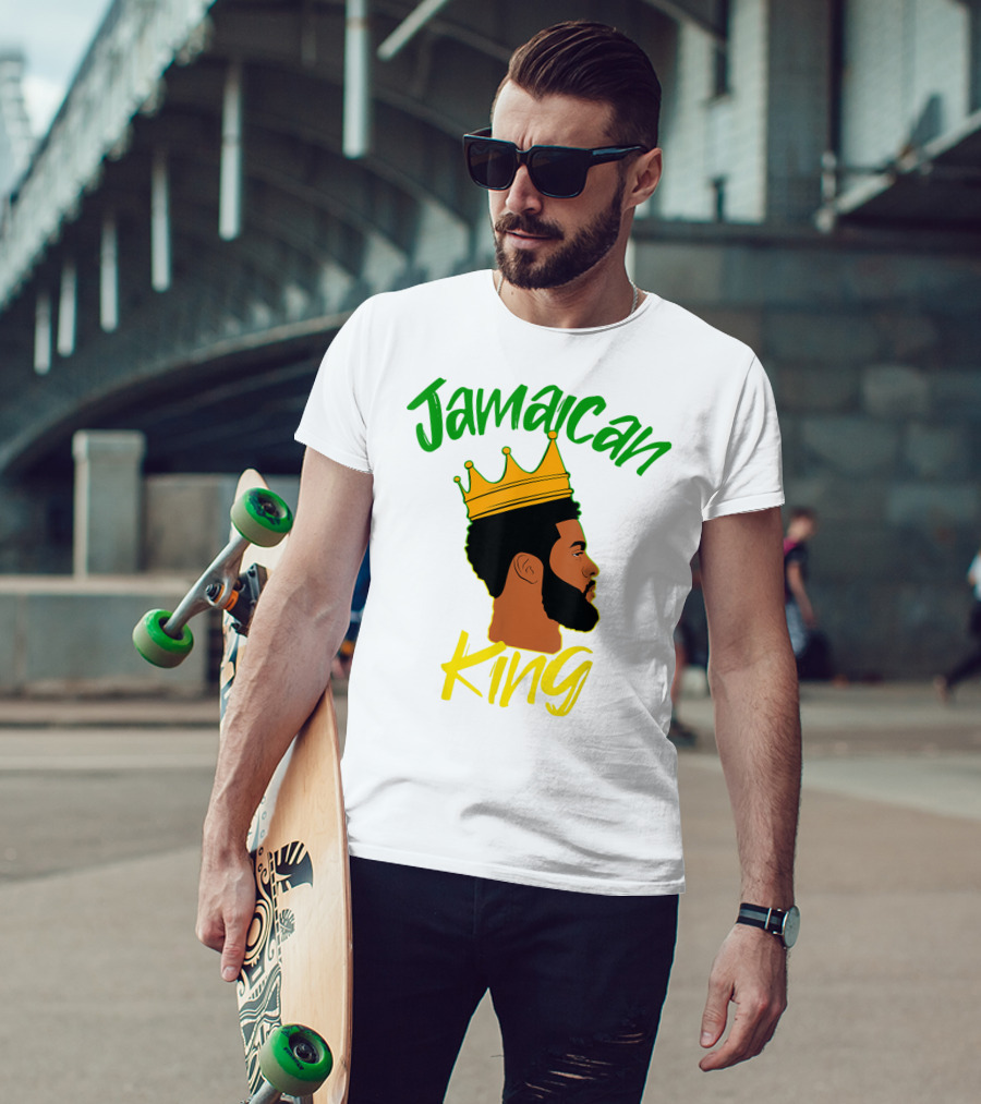 Jamaican King Proud And Independent Black King T-Shirt