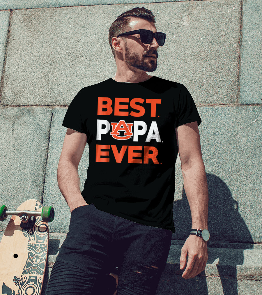 Best Papa Ever Auburn Tigers Mens T-Shirt