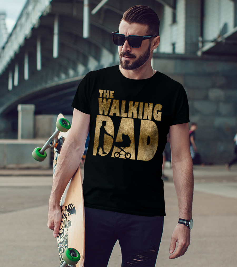 The Walking Dad Mens New Parent Stroller T-Shirt