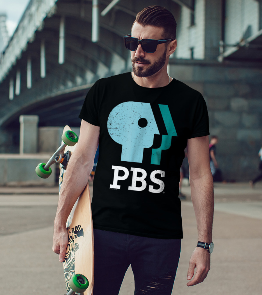 PBS Distressed Sky Mint Pistachio T-Shirt
