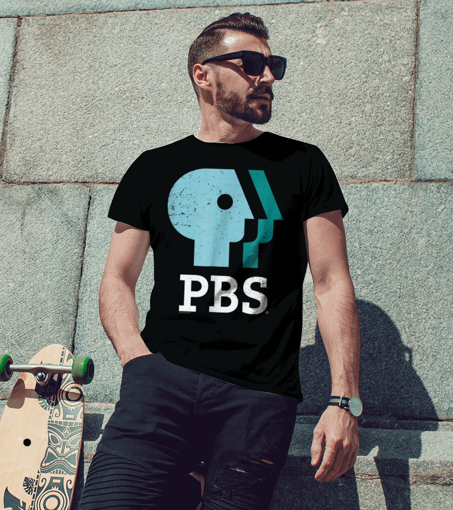 PBS Distressed Sky Mint Pistachio T-Shirt