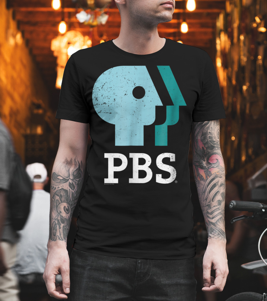 PBS Distressed Sky Mint Pistachio T-Shirt