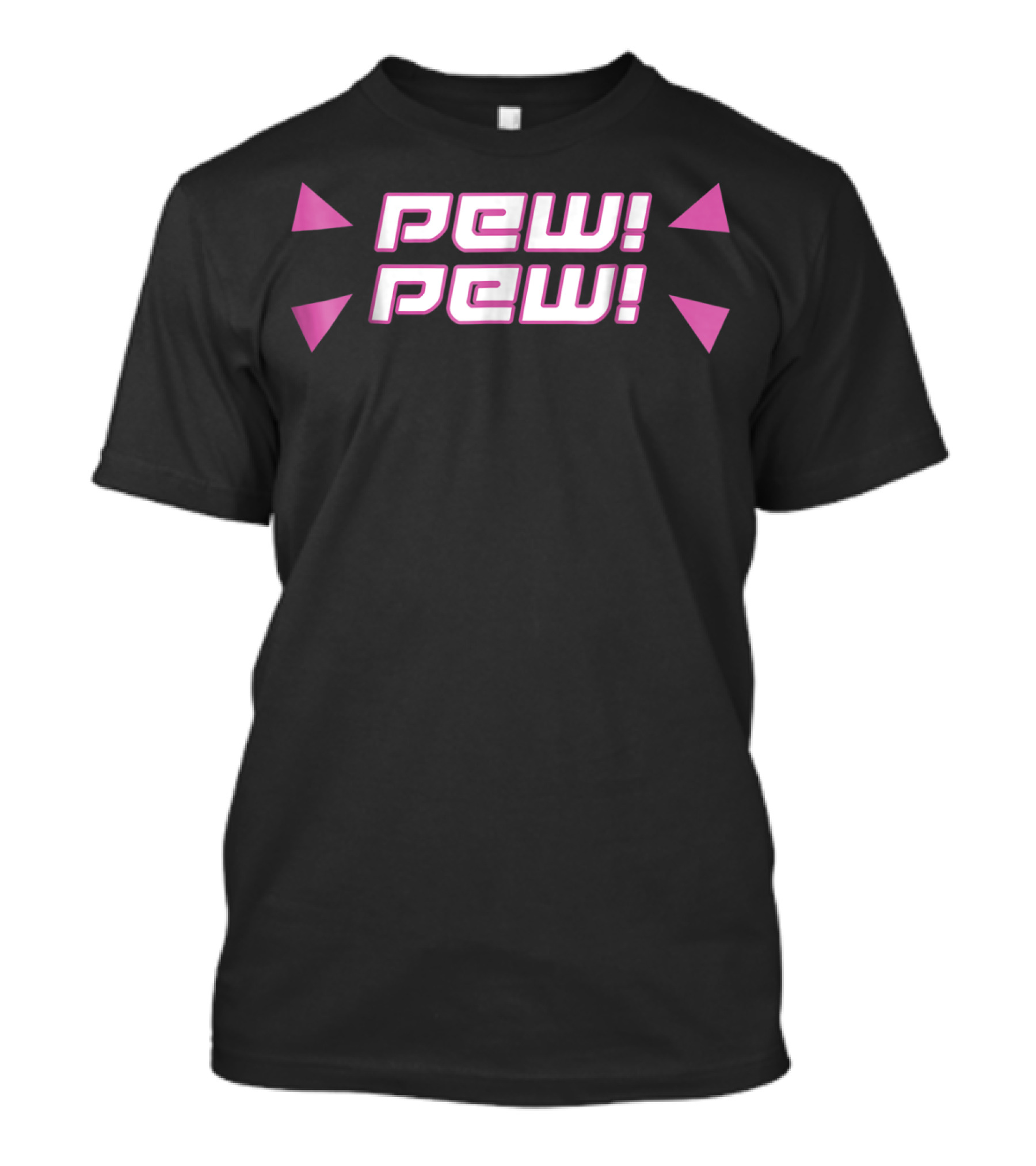 Pew Pew Cute Videogame Retro Text T-Shirt