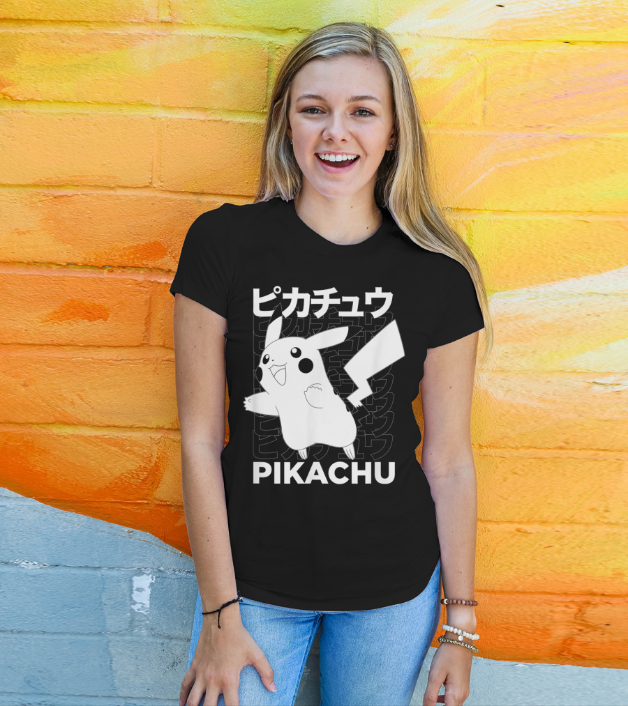 Pikachu Kanji Pokemon T-Shirt