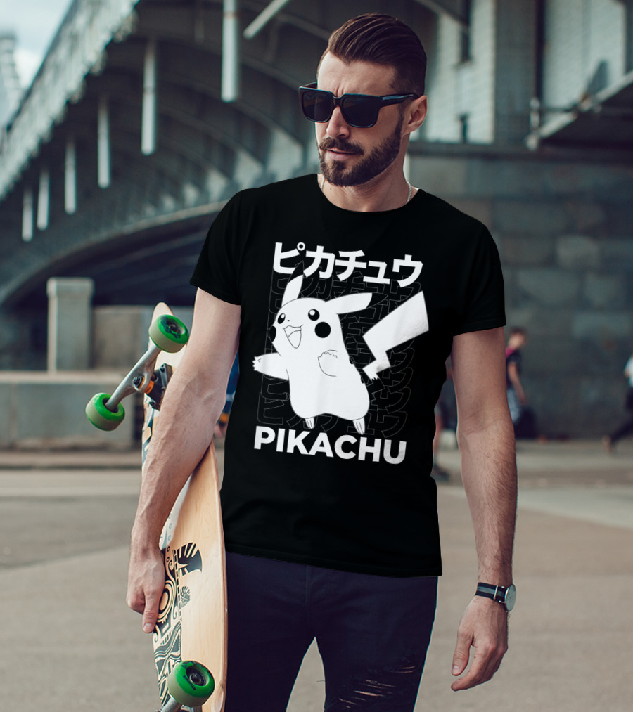 Pikachu Kanji Pokemon T-Shirt