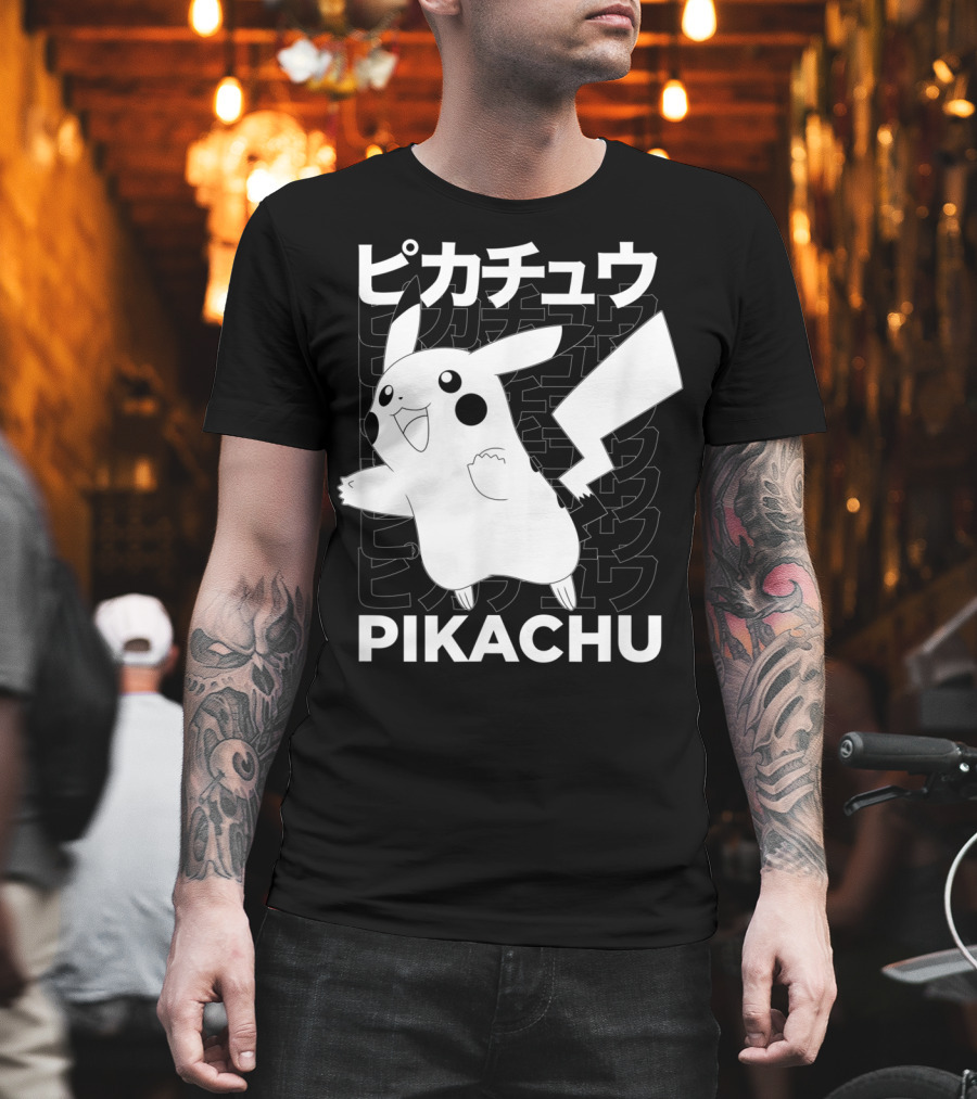 Pikachu Kanji Pokemon T-Shirt