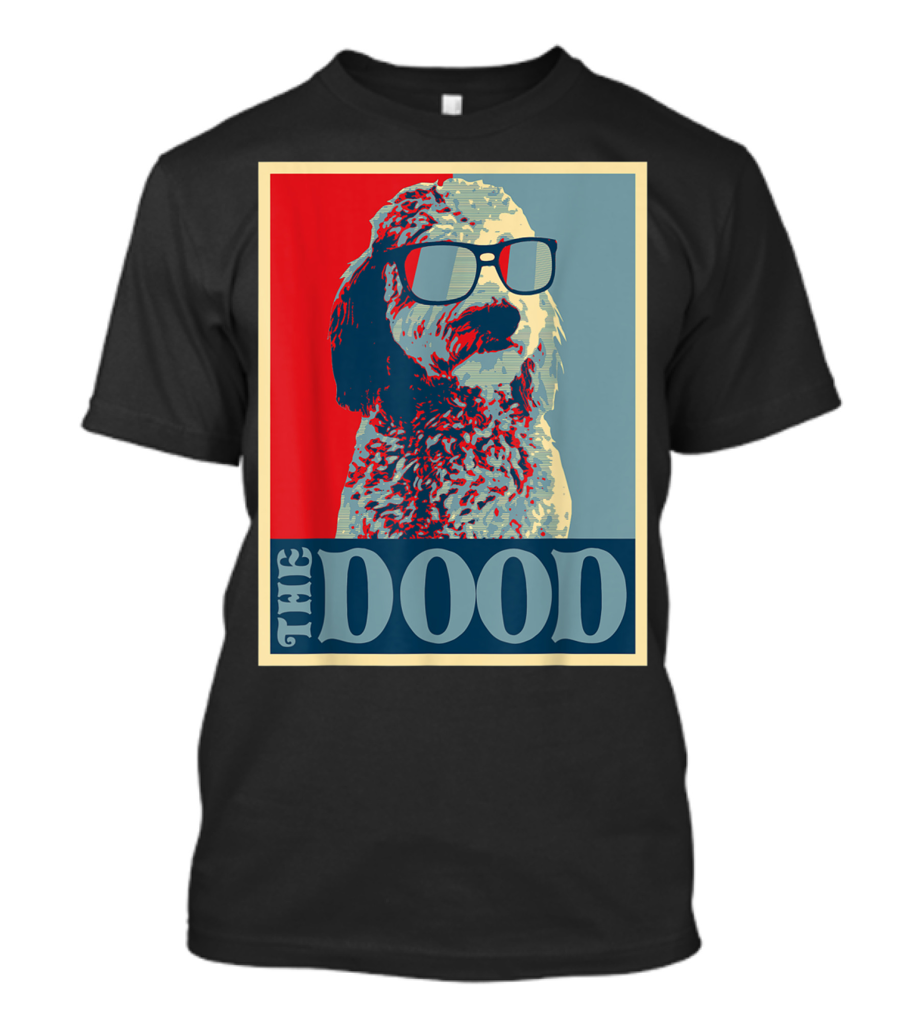 The Dood Goldendoodle Doodle Mom And Dood Dad Retro T-Shirt