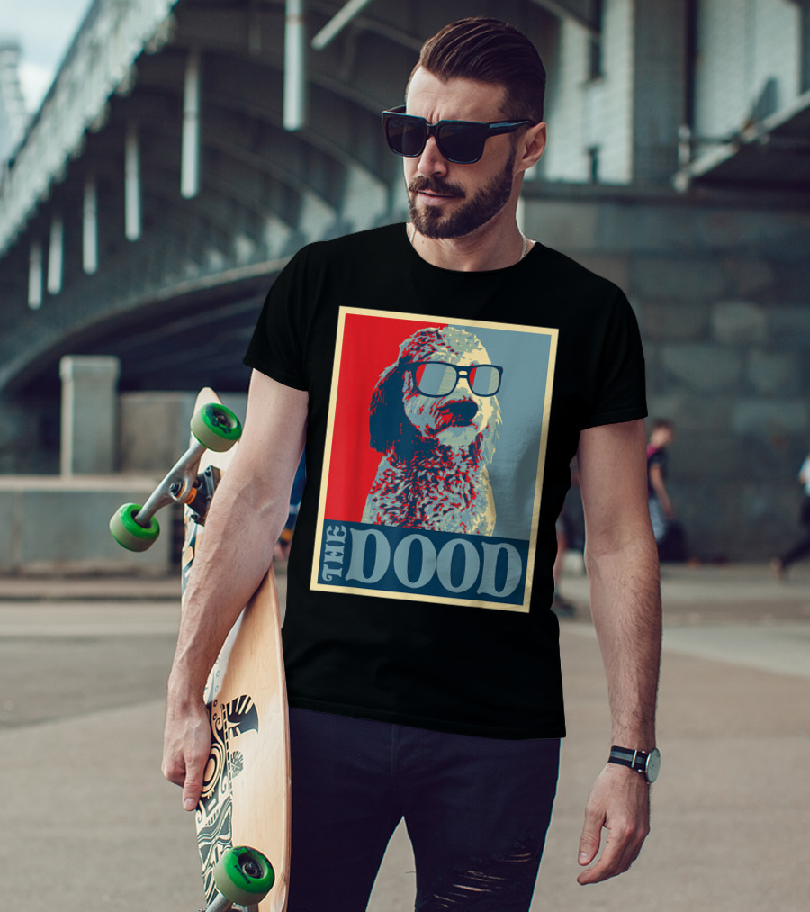 The Dood Goldendoodle Doodle Mom And Dood Dad Retro T-Shirt
