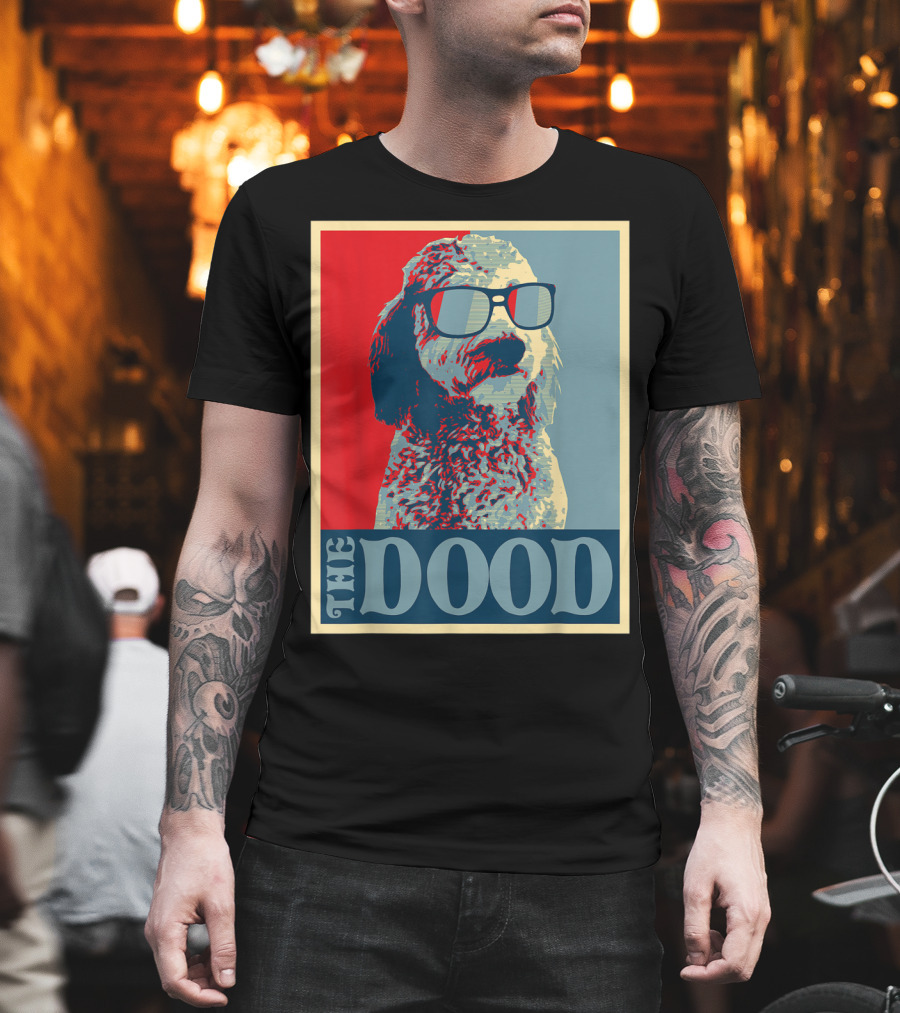 The Dood Goldendoodle Doodle Mom and Dood Dad Retro T-Shirt