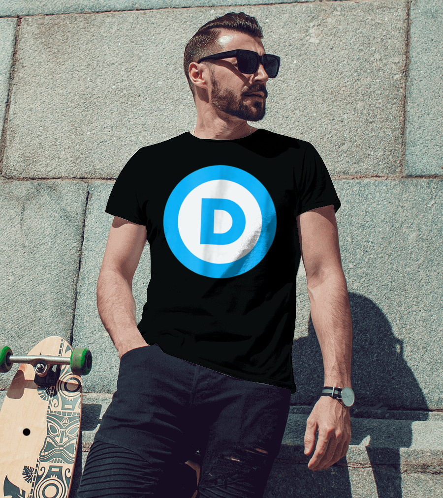 Vote Elect Democrat Freedom D Circle T-Shirt