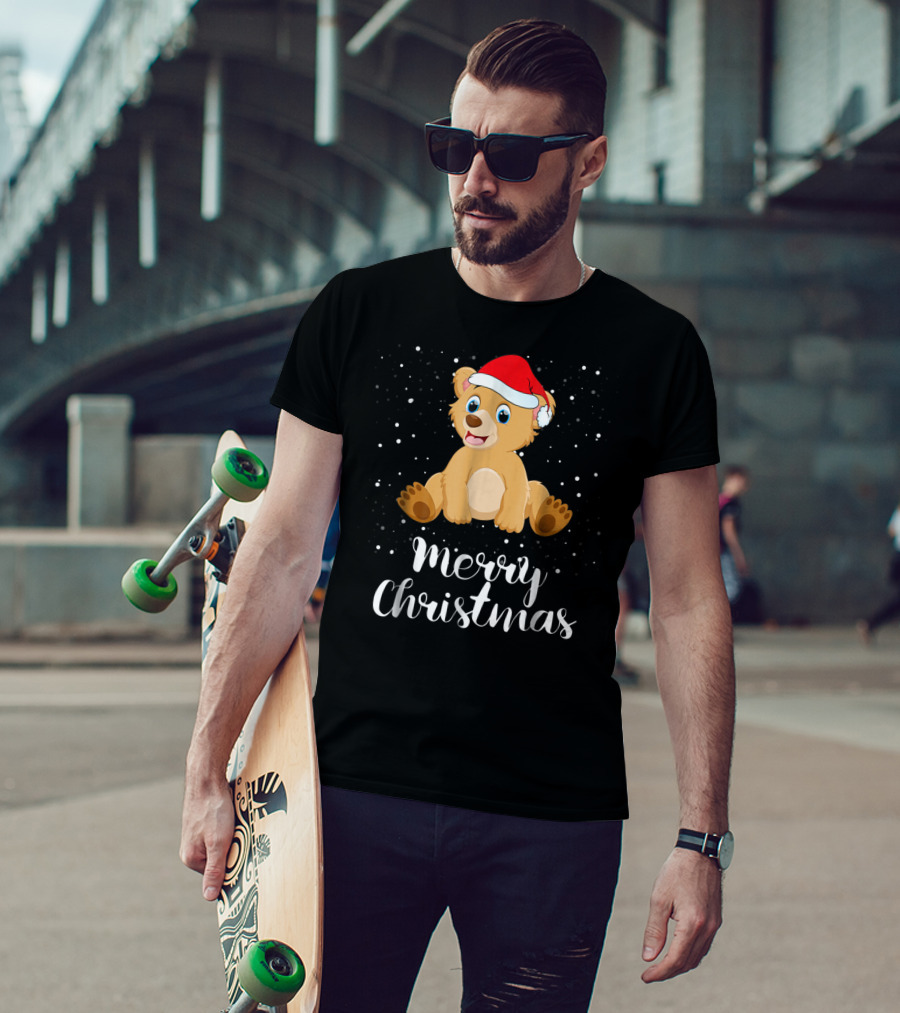 Bear Merry Christmas Funny Family Group Matching T-Shirt