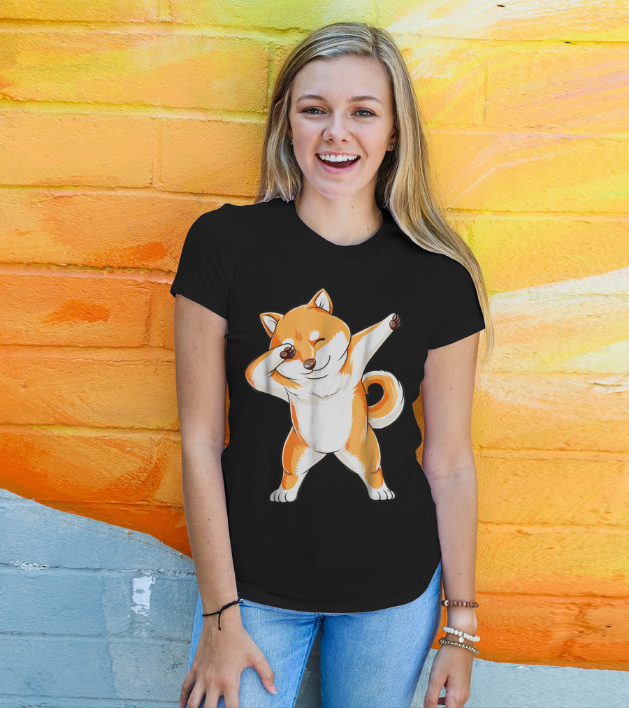 Dabbing Shiba Inu Dog Puppy Animal Lover T-Shirt