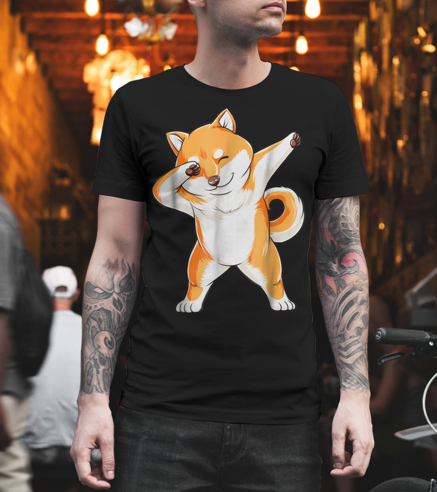 Dabbing Shiba Inu Dog Puppy Animal Lover T-Shirt