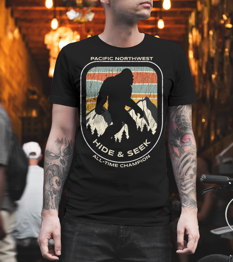 Pacific Northwest Bigfoot Hide And Seek All-Time Champion T-Shirt