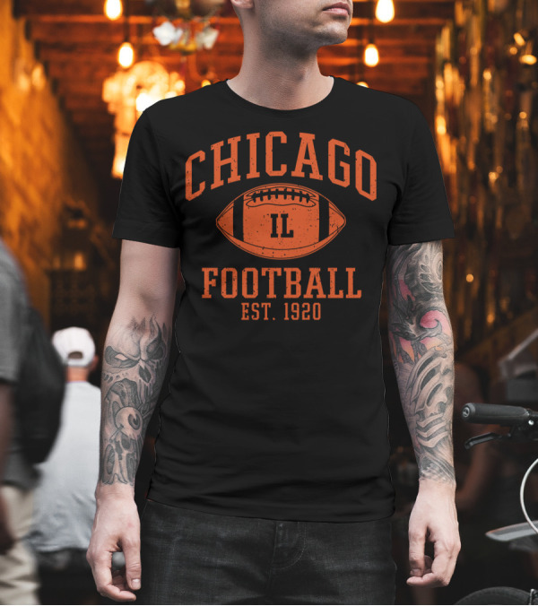 Chicago IL Football Est. 1920 Vintage Illinois Bear T-Shirt Chicago IL Football Est. 1920 Vintage Illinois Bear T-Shirt
