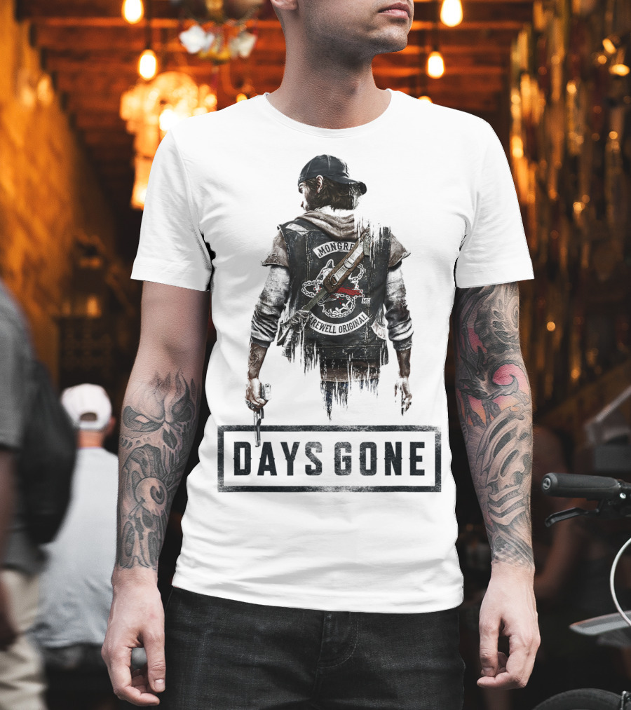 Days Gone Game Character Back View T-Shirt