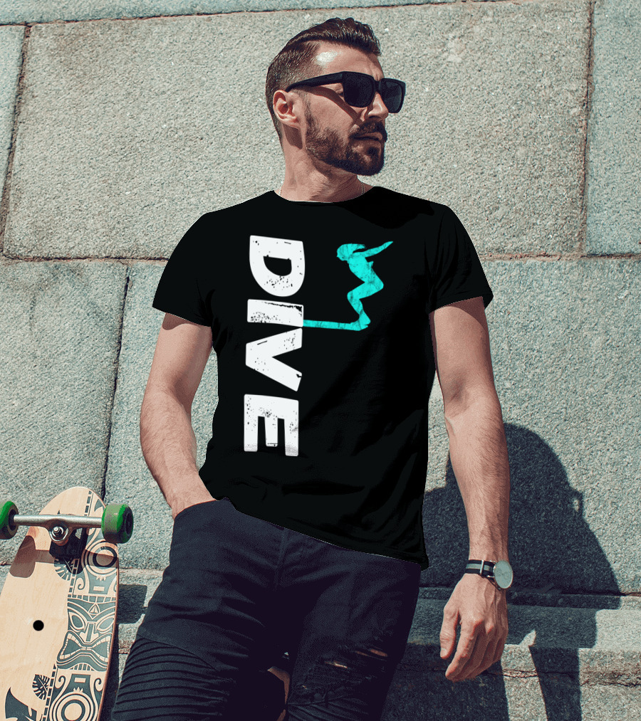 Dive Springboard Platform Diving Board Jumper T-Shirt