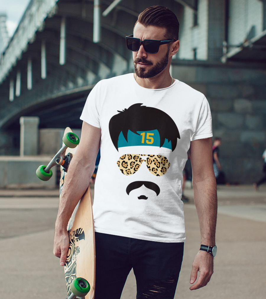 Jacksonville Football Uncle Rico Leopard Sunglasses 15 Headband 904 T-Shirt