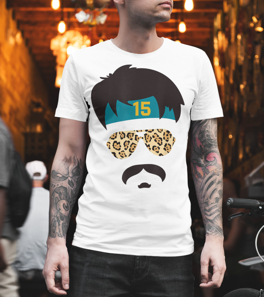 Jacksonville Football Uncle Rico Leopard Sunglasses 15 Headband 904 T-Shirt