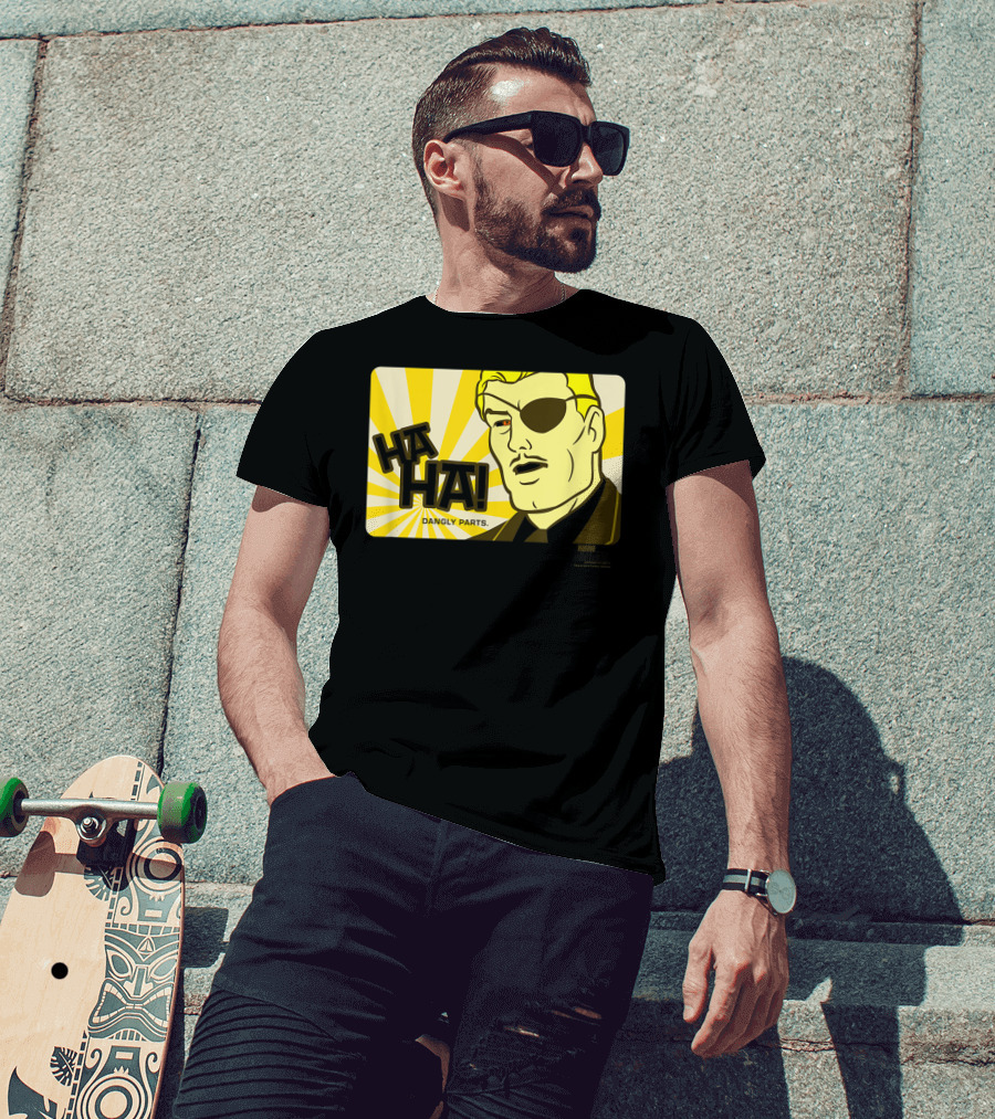 Ha Ha Dangly Parts Harvey Birdman Attorney At Law Phil Ken Sebben T-Shirt
