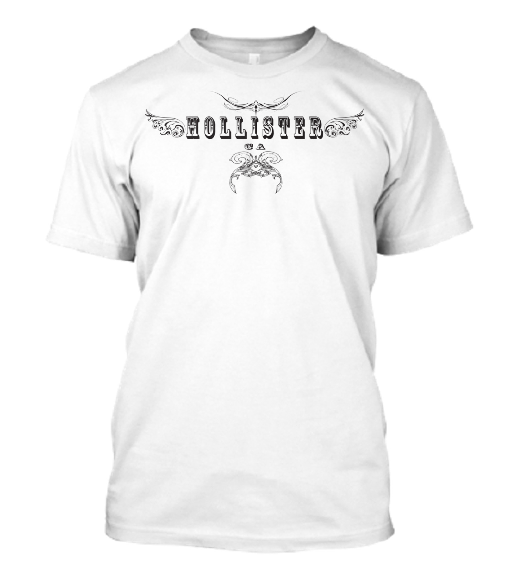Hollister CA Ink Zip Ornate T-Shirt