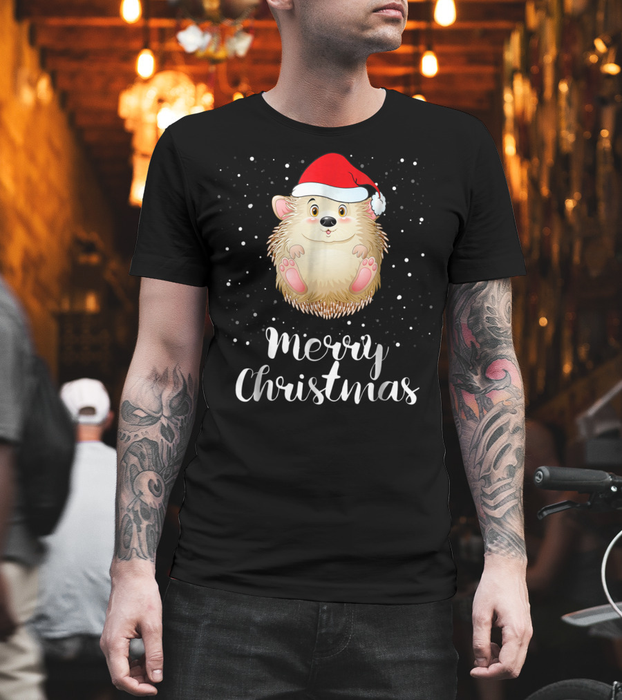 Merry Christmas Porcupine Family Matching Group T-Shirt